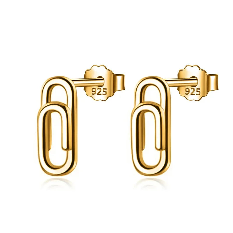 Aretes Mini Eslabón Clip
