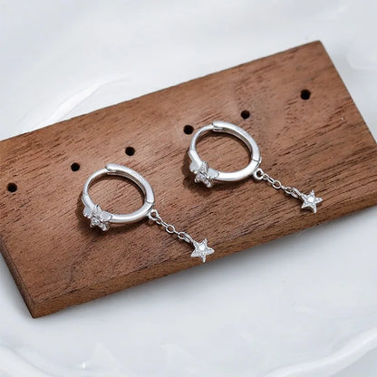 Aretes Estrella con Flecos
