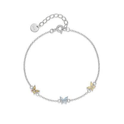 Pulsera o Collar Mariposa con Zirconias