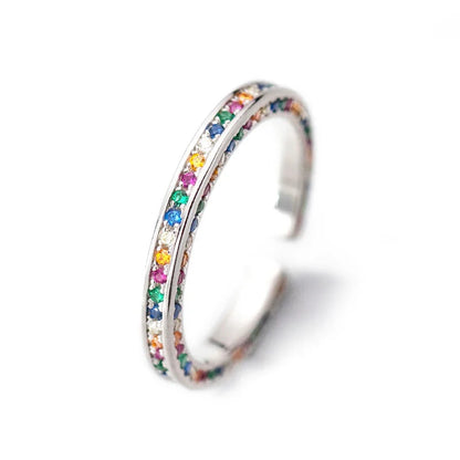 Arracadas, Anillo o Collar con Zirconias de Colores