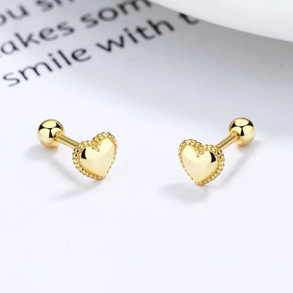 Aretes Corazón en Cuatro Estilos