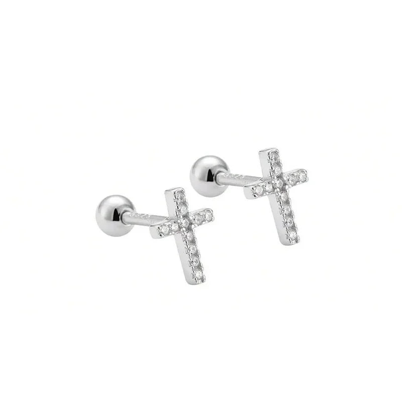 Aretes Mini Barrita con Cierre de Rosca