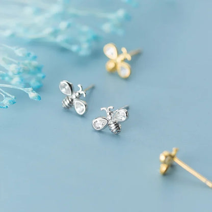 Aretes Abeja con Zirconias