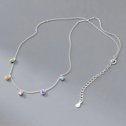 Collar Corazón Multicolor