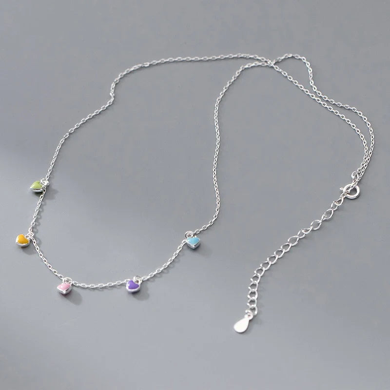 Collar Corazón Multicolor