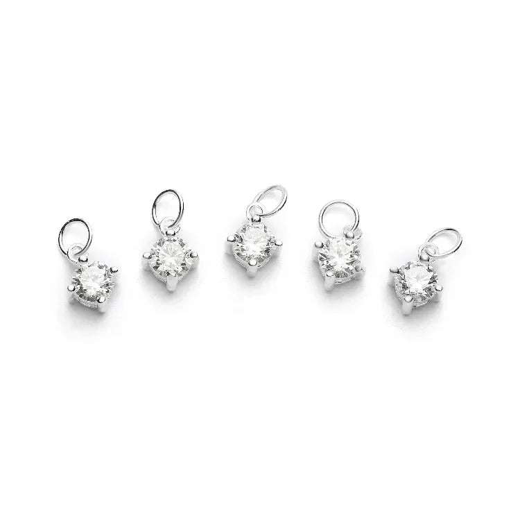 Dije Mini Cuadrado con Zirconia