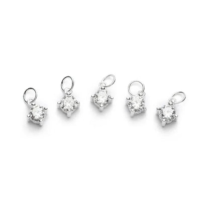 Dije Mini Cuadrado con Zirconia