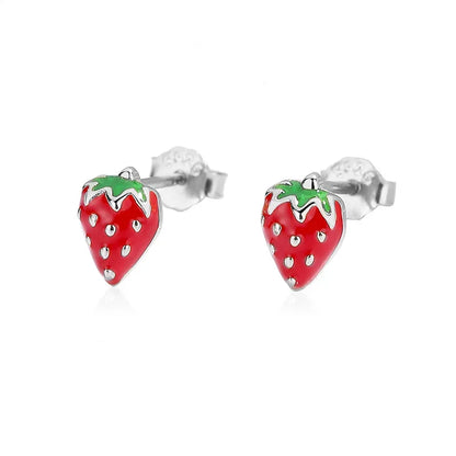 Aretes Fresa Coqueta