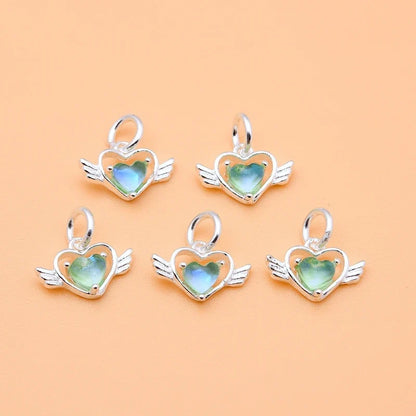 Dije Corazón con Alas de Ángel