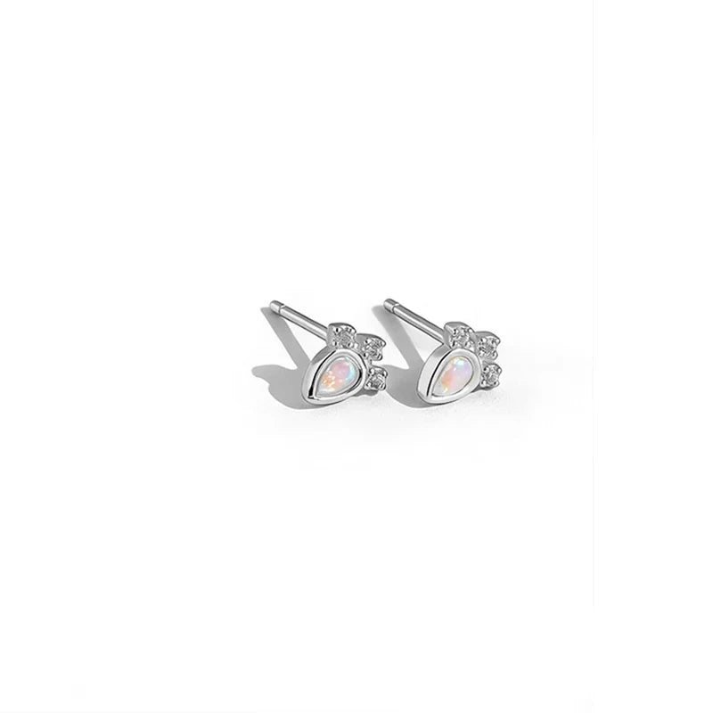 Aretes Zanahoria con Ópalo