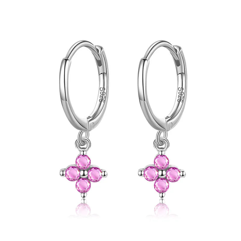 Arracadas con Zirconia en Seis Colores