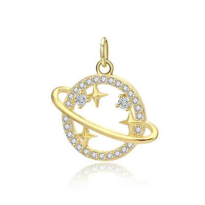Dije Planeta y Estrella Brillante