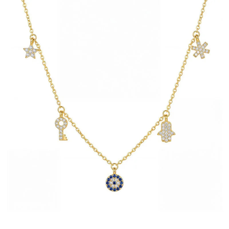 Collar Ojo Turco con Flecos