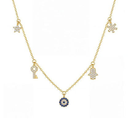 Collar Ojo Turco con Flecos