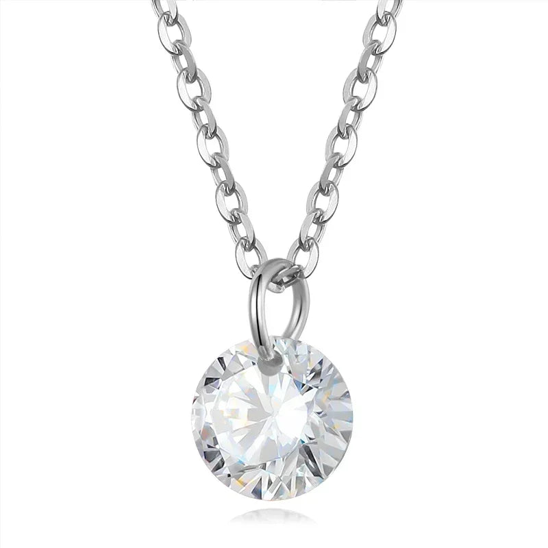 Collar Círculo con Zirconia