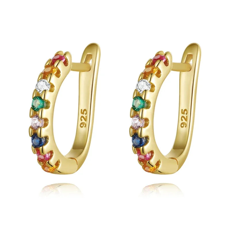 Arracadas Deslumbrantes en Blanco o Multicolor