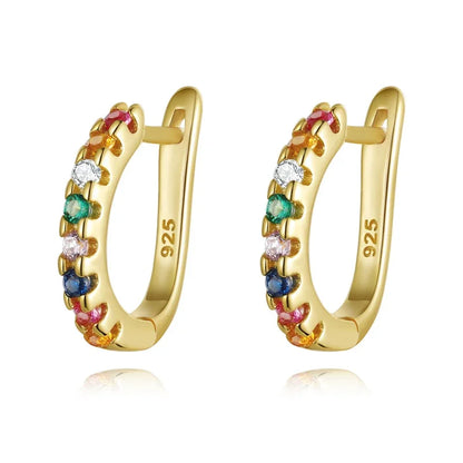 Arracadas Deslumbrantes en Blanco o Multicolor