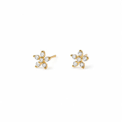 Aretes Flor de Cerezo con Zirconias