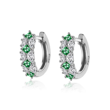 Arracadas con Zirconia Verde