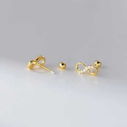 Aretes Infinito con Zirconias