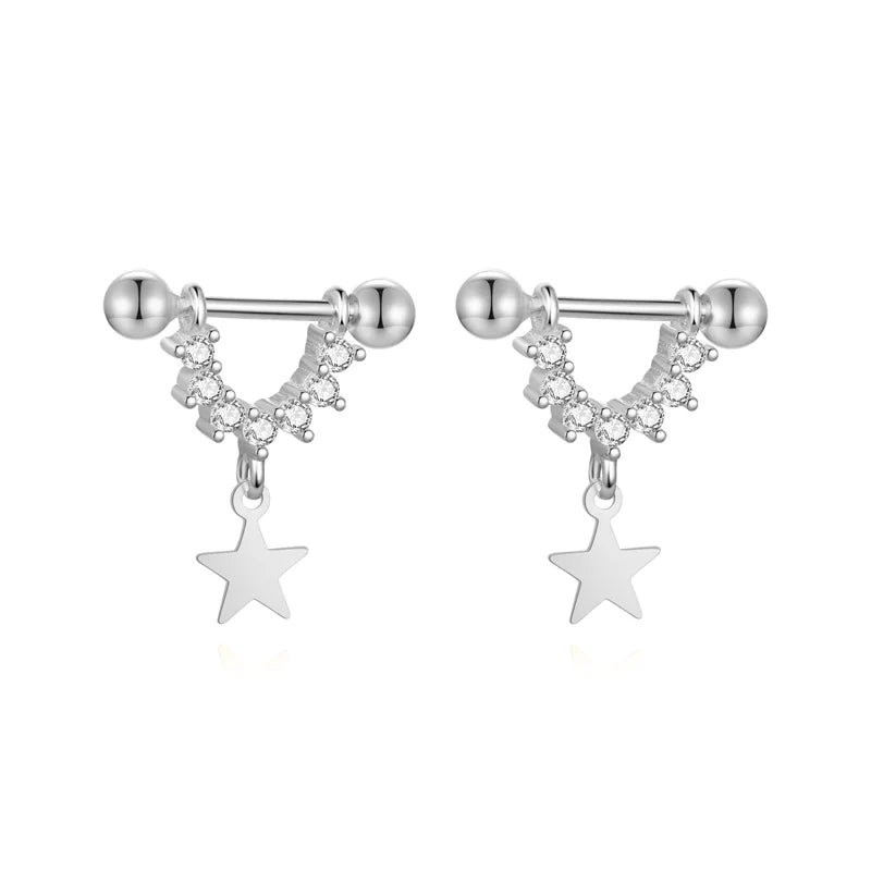 Aretes en U con Estrella
