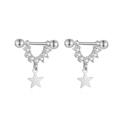 Aretes en U con Estrella