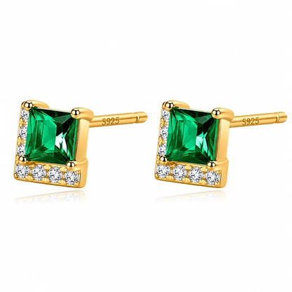 Aretes Zirconia Cuadrada