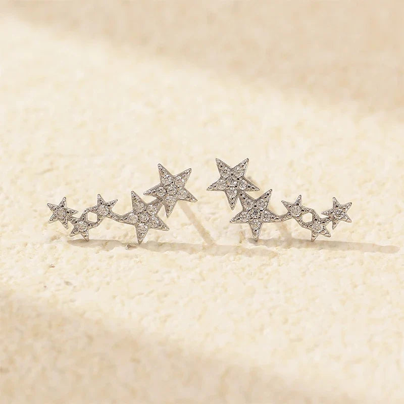 Aretes Estrella con Zirconias