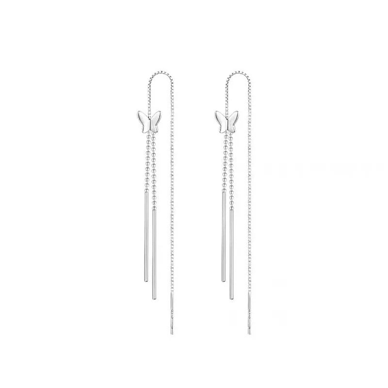 Aretes Flecos Largos de Fiesta