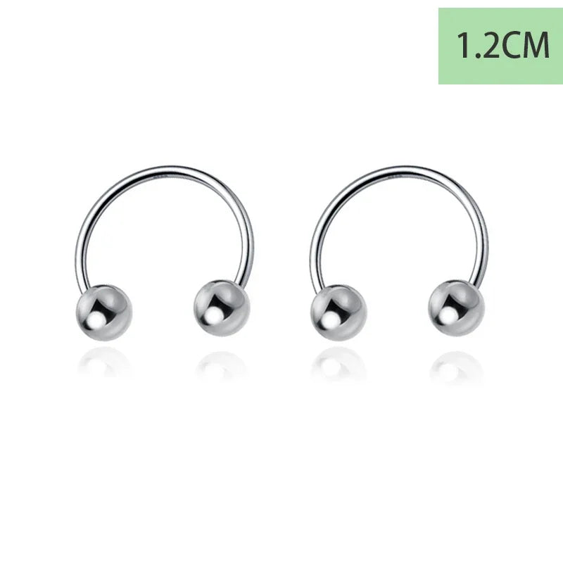 Aretes Bolitas Estilo Punk