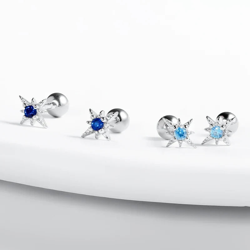 Aretes Estrella de Zirconia en Cuatro Estilos