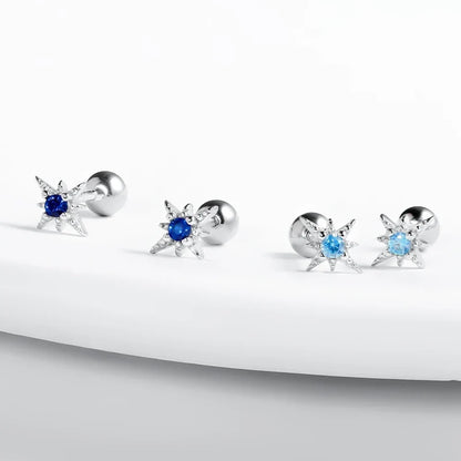 Aretes Estrella de Zirconia en Cuatro Estilos