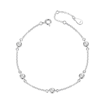 Pulsera con Zirconias Redondas