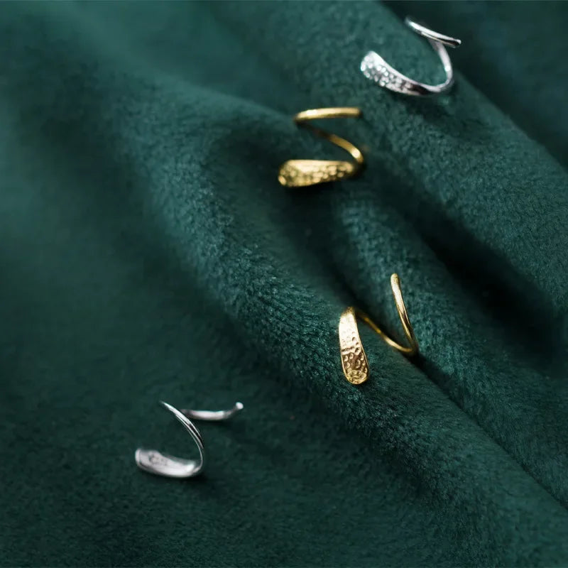 Arracadas Mini Dobles Serpiente para Cartílago