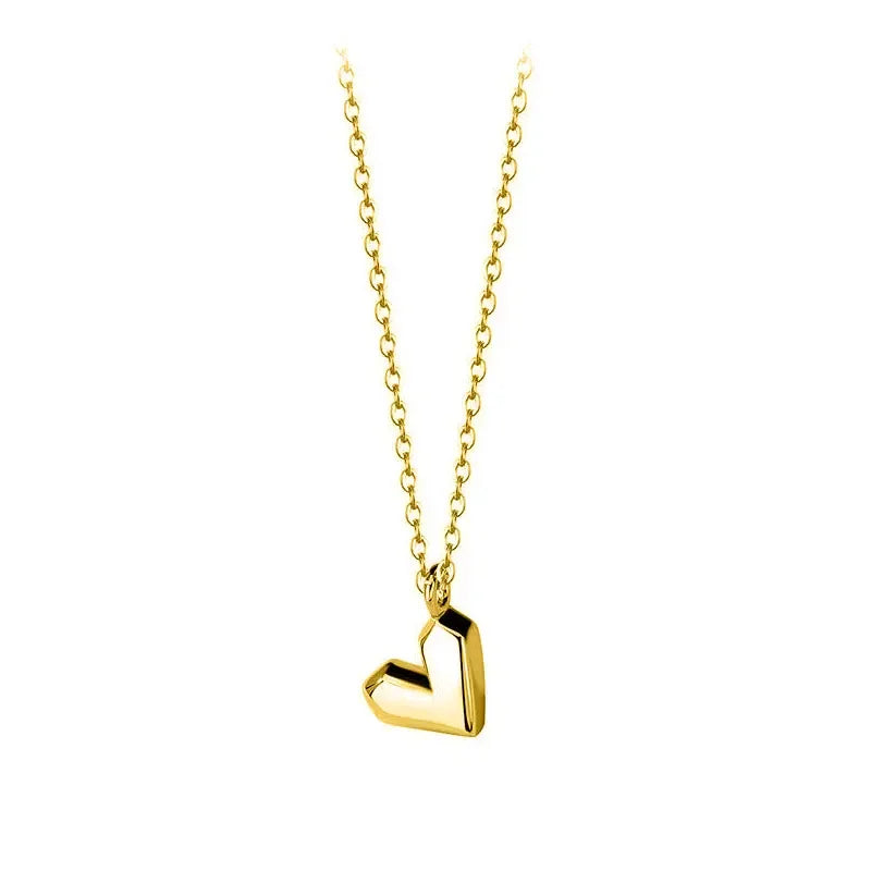 Collar Corazón Geométrico