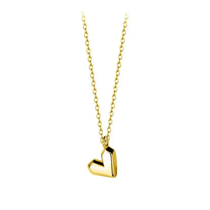 Collar Corazón Geométrico