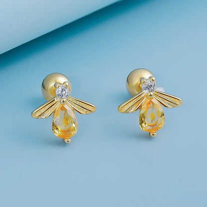 Aretes Abejita con Zirconias