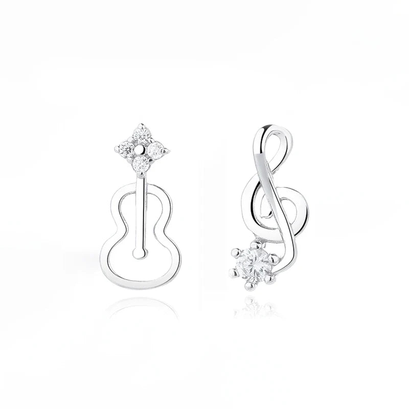 Aretes Nota Musical y Guitarra
