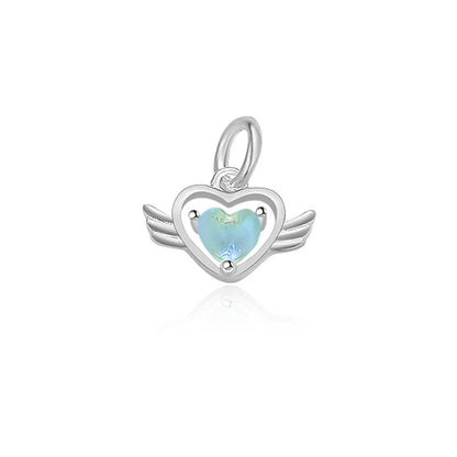 Dije Corazón con Alas de Ángel