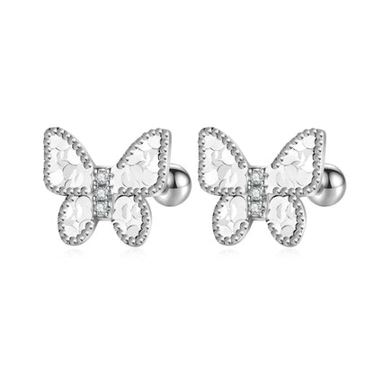Aretes Mariposa con Cierre de Rosca