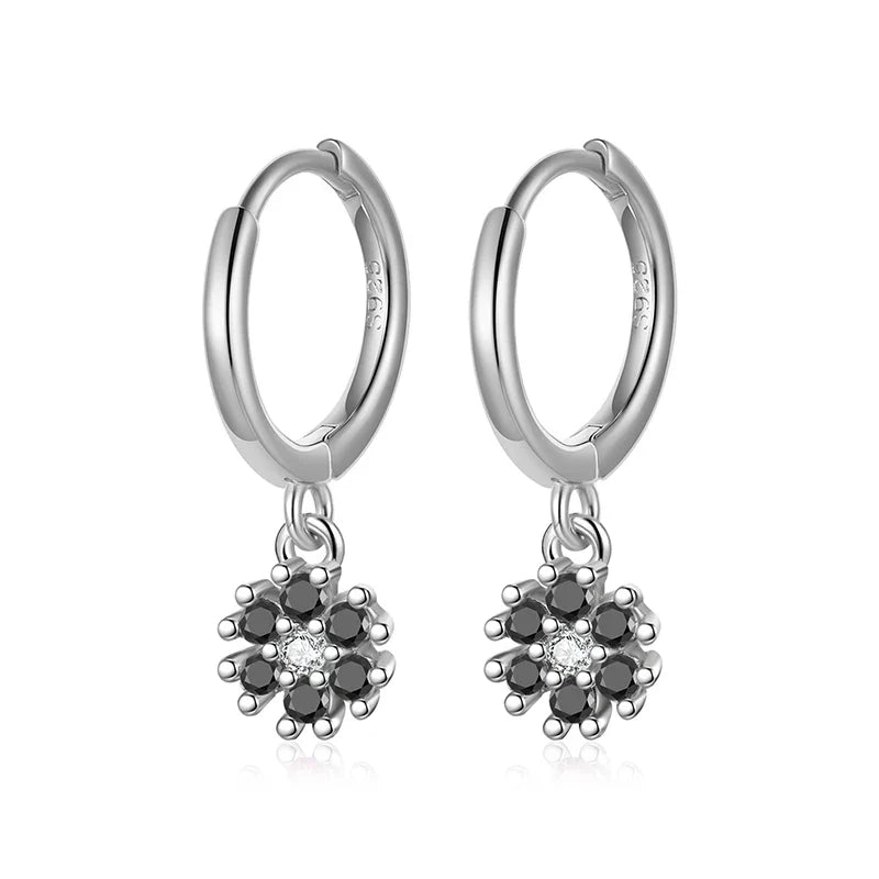 Arracadas Flor con Zirconias