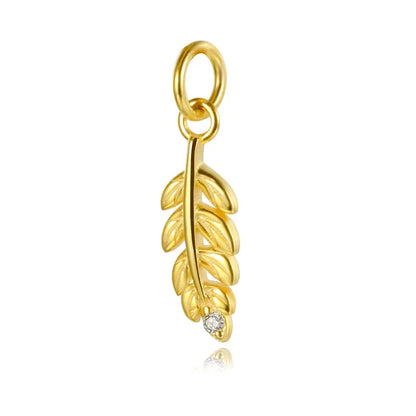 Dije Pluma con Zirconias