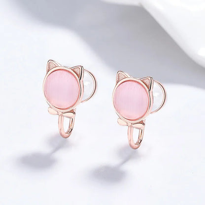 Aretes de Clip Gatito y Pez Koi