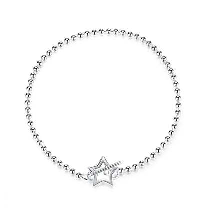 Pulsera de Bolitas con Corazón o Estrella