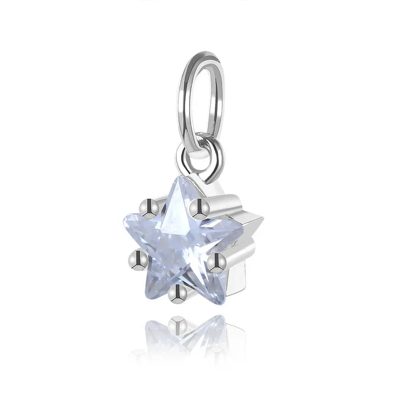 Dije Mini Estrella de 6 mm con Zirconia