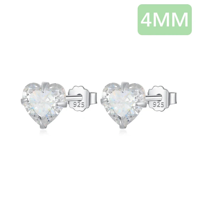 Aretes Mini Corazón Brillante
