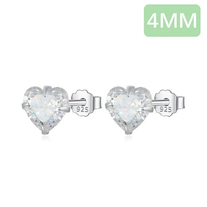 Aretes Mini Corazón Brillante