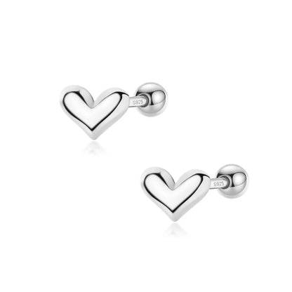 Aretes Corazón de Rosca en Varios Modelos