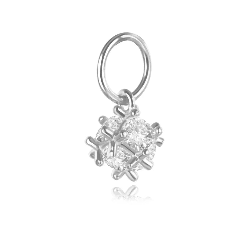 Dije Irregular con Zirconia Brillante