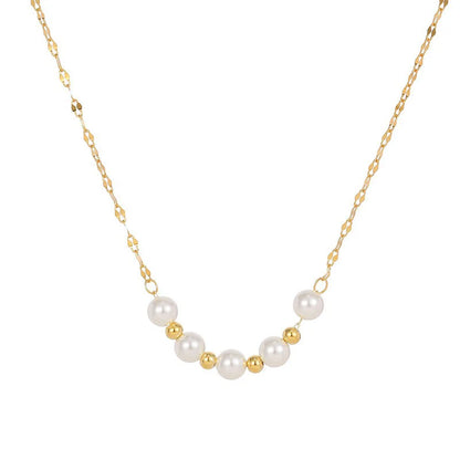 Collar Corto con Perla